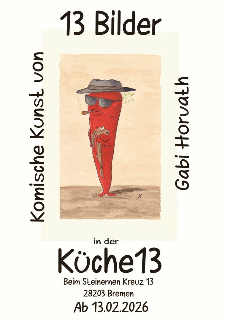 13 Bilder Ausstellungsplakat