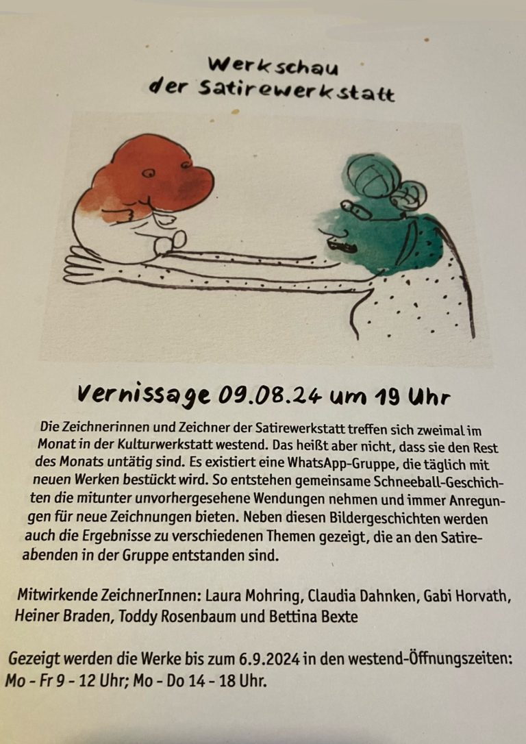 Werkschau Ausstellungsplakat