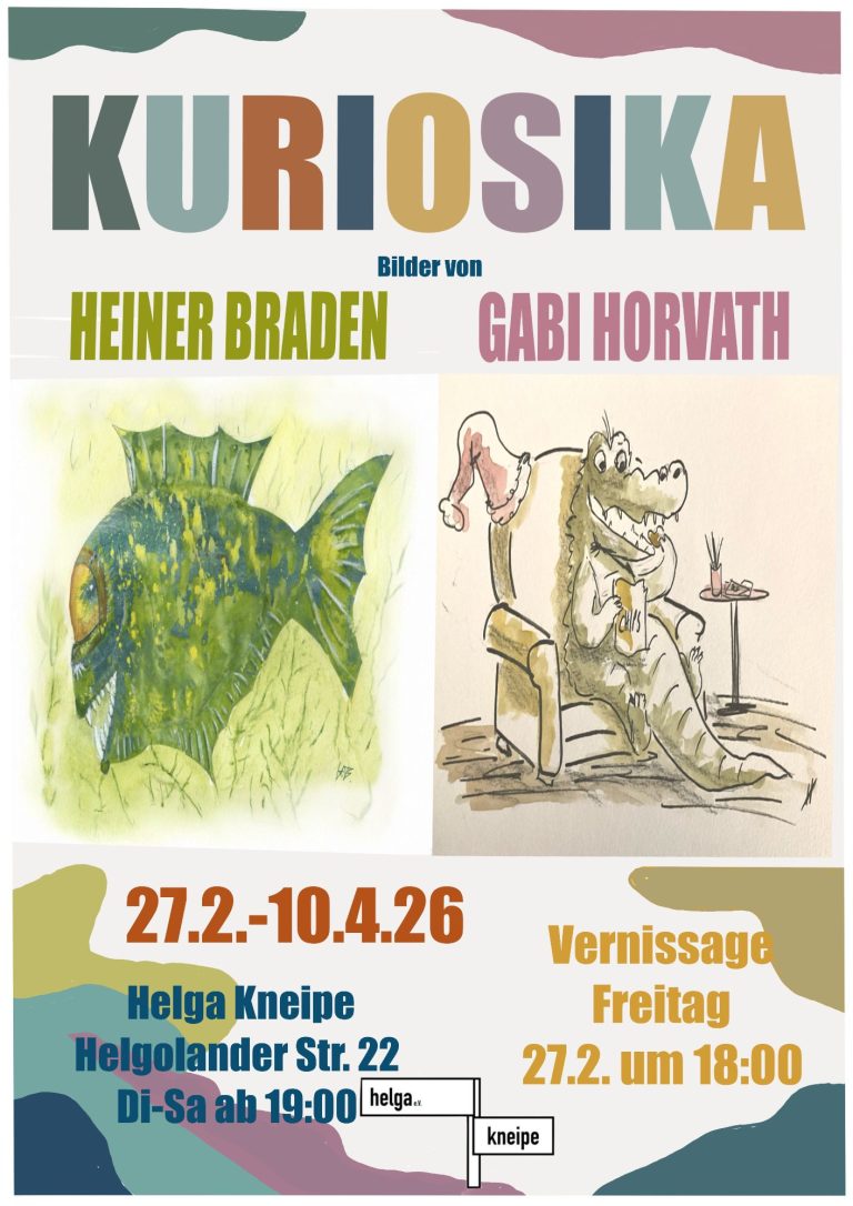 Plakat Kuriosika Ausstellungsplakat